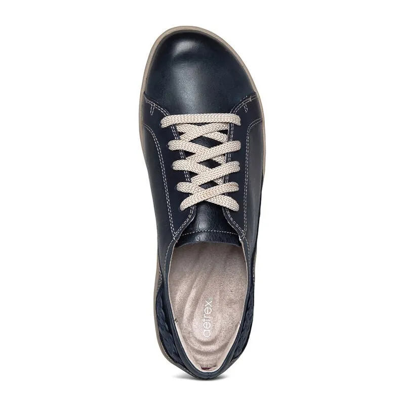 Aetrex Dana Lace Up Oxford Navy