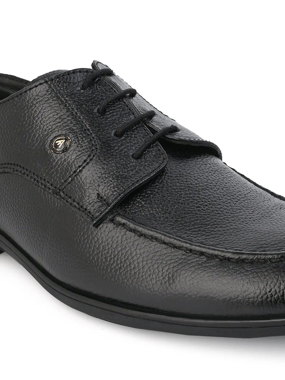 Alberto Torresi Genuine Leather Black Laceup Formal Shoes for Men