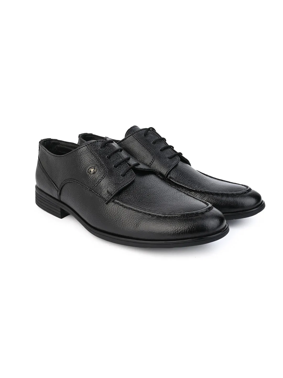 Alberto Torresi Genuine Leather Black Laceup Formal Shoes for Men