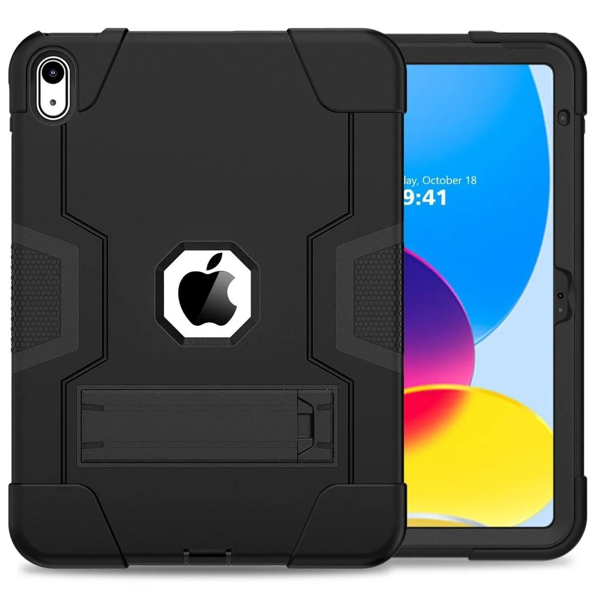 Aratri Heavy Duty Shockproof Protective Case with Built-in Kickstand For iPad Air