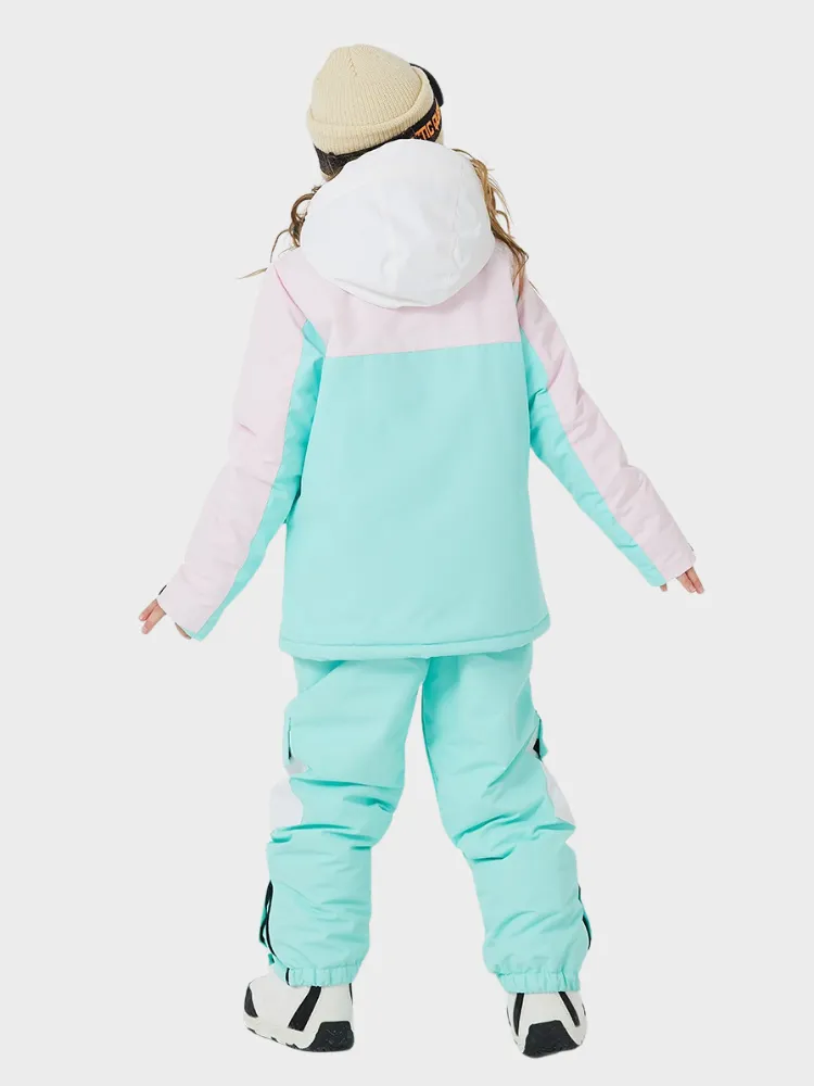 ARCTIC QUEEN Kids Bold Colorblock Ski Jacket