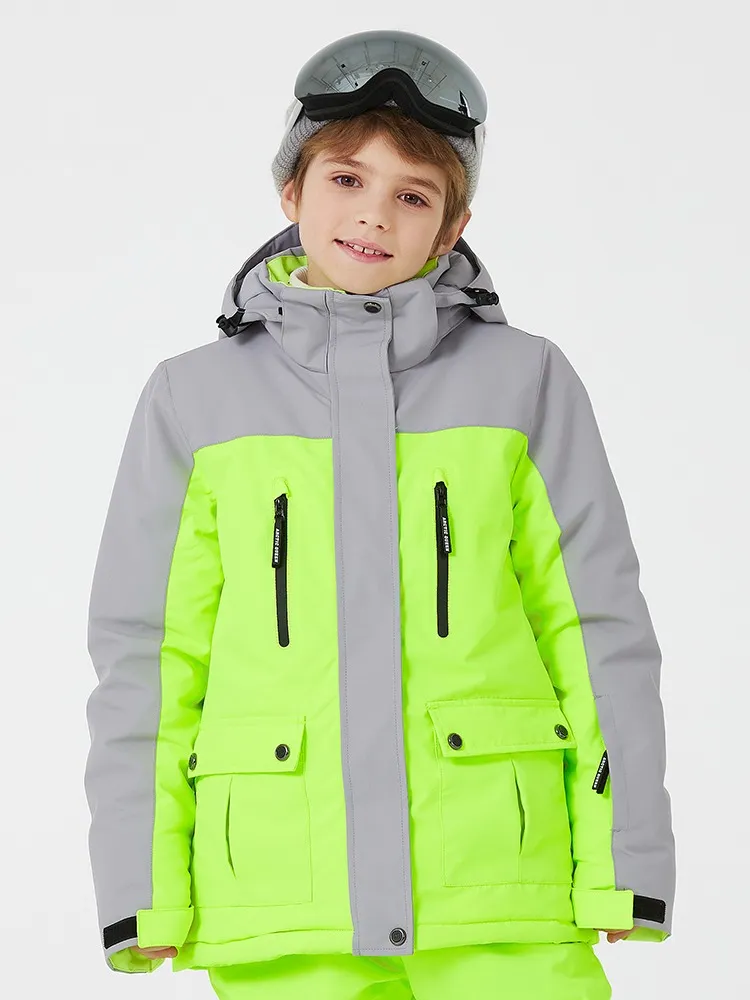 ARCTIC QUEEN Kids Bold Colorblock Ski Jacket