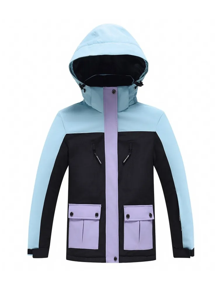 ARCTIC QUEEN Kids Bold Colorblock Ski Jacket