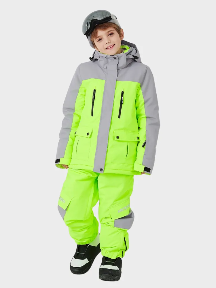 ARCTIC QUEEN Kids Bold Colorblock Ski Jacket