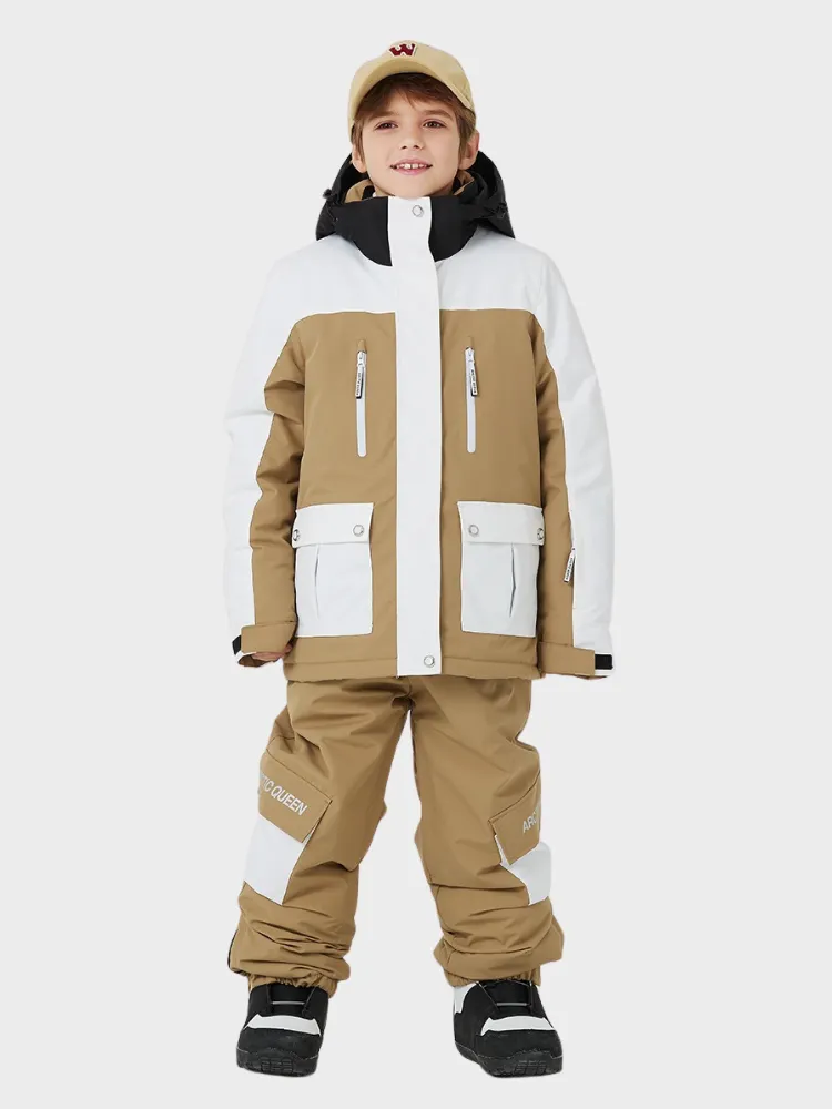 ARCTIC QUEEN Kids Bold Colorblock Ski Jacket