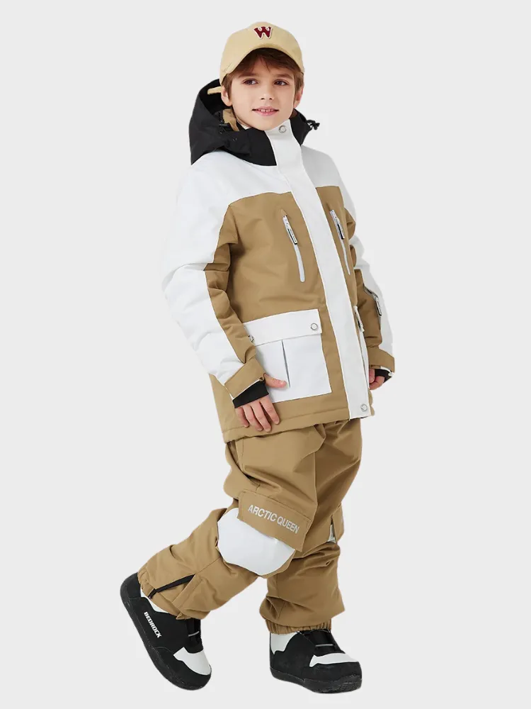 ARCTIC QUEEN Kids Bold Colorblock Ski Jacket