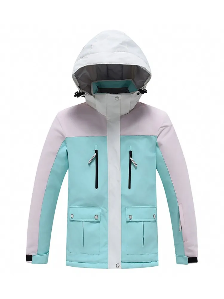 ARCTIC QUEEN Kids Bold Colorblock Ski Jacket