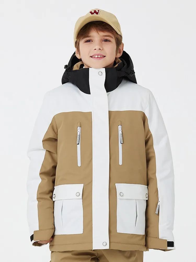 ARCTIC QUEEN Kids Bold Colorblock Ski Jacket