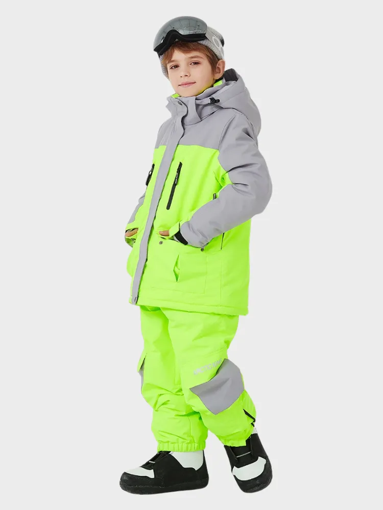 ARCTIC QUEEN Kids Bold Colorblock Ski Jacket