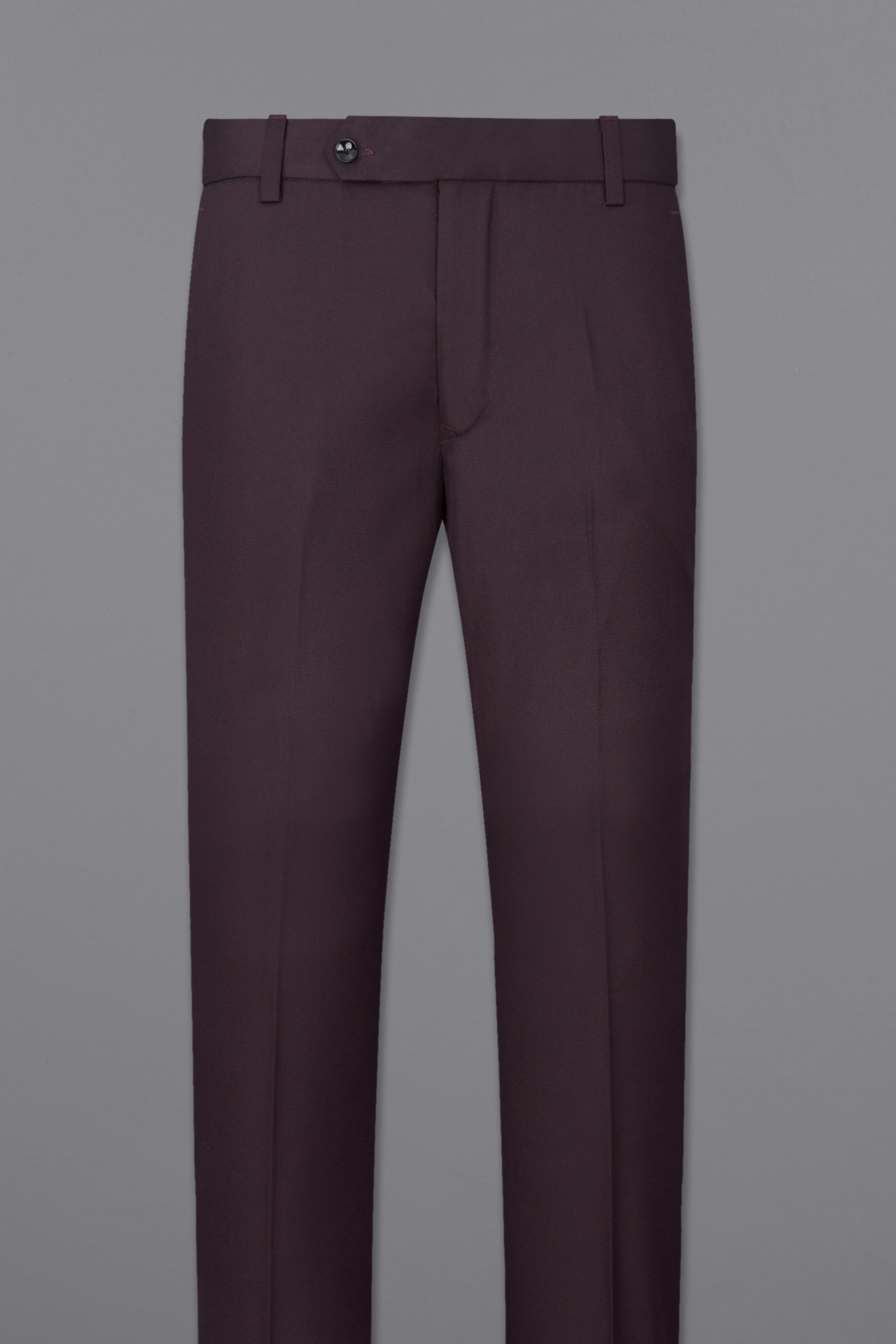 Aubergine Maroon Bandhgala Suit