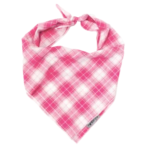 Bandana | Pink & White Madras Plaid