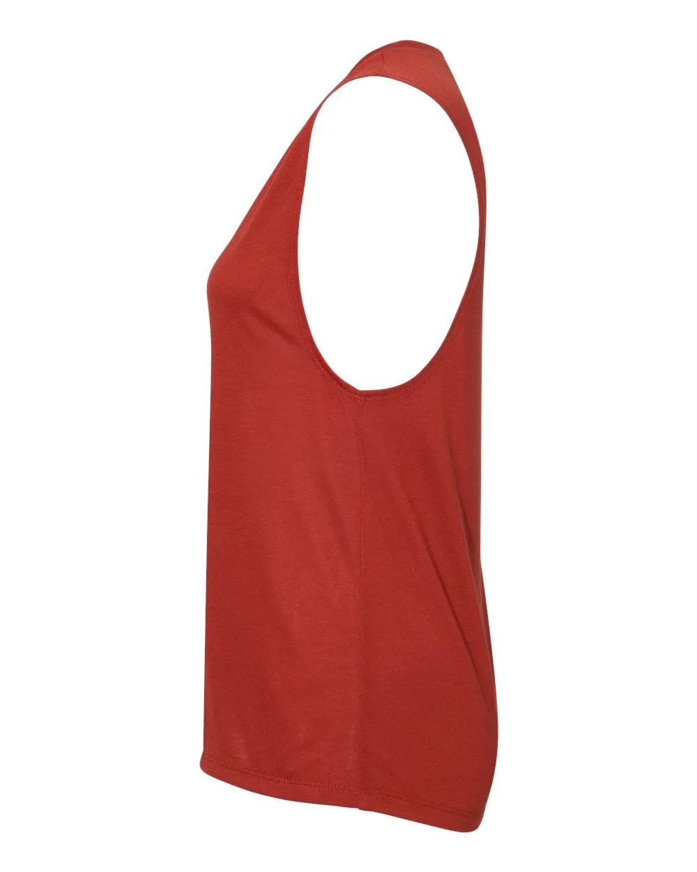 Bella   Canvas 8803 Women's Flowy Scoop Muscle Tank - Brick