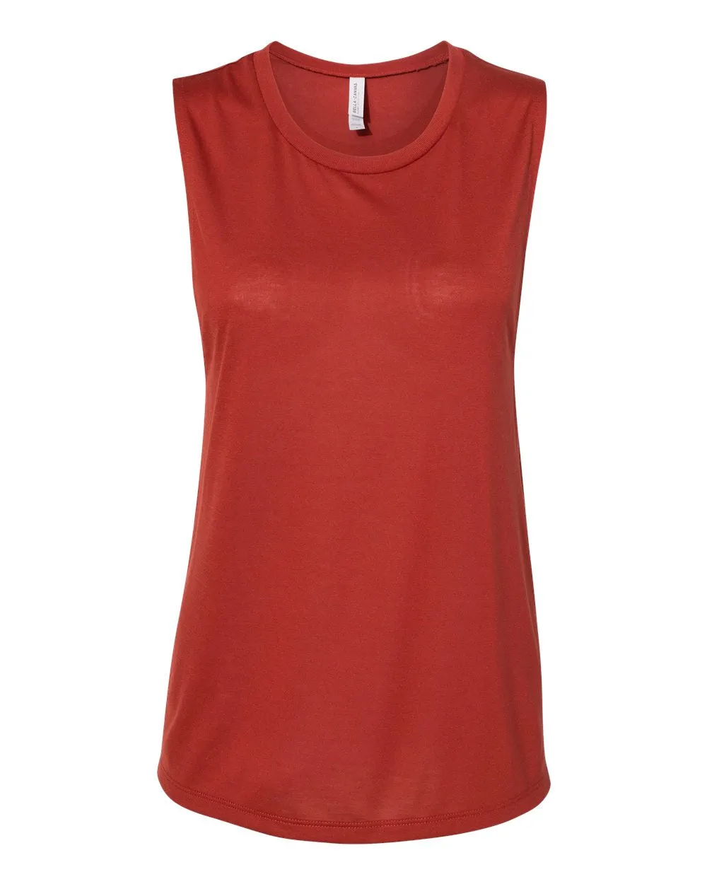 Bella   Canvas 8803 Women's Flowy Scoop Muscle Tank - Brick