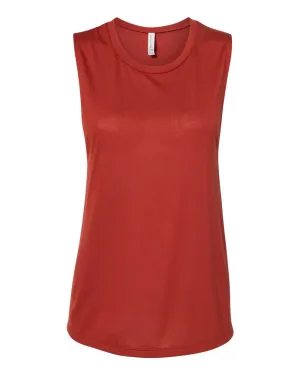 Bella   Canvas 8803 Women's Flowy Scoop Muscle Tank - Brick