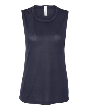 Bella   Canvas 8803 Women's Flowy Scoop Muscle Tank - Midnight