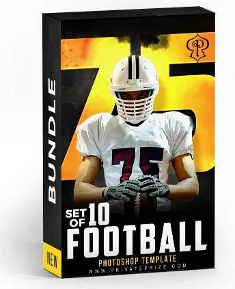 Best Selling Football Bundle Photography Photoshop Template