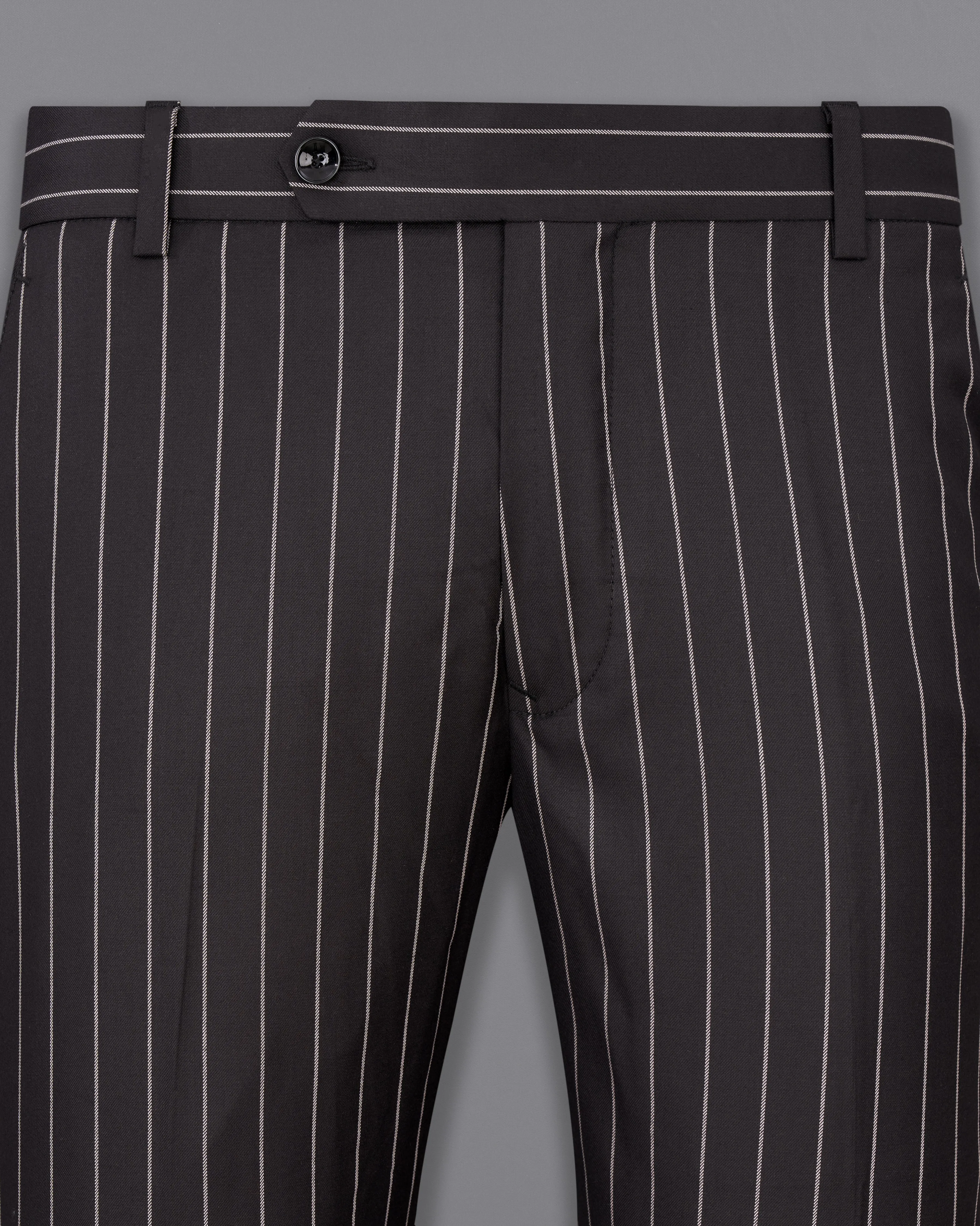 Birch Brown Striped Pants