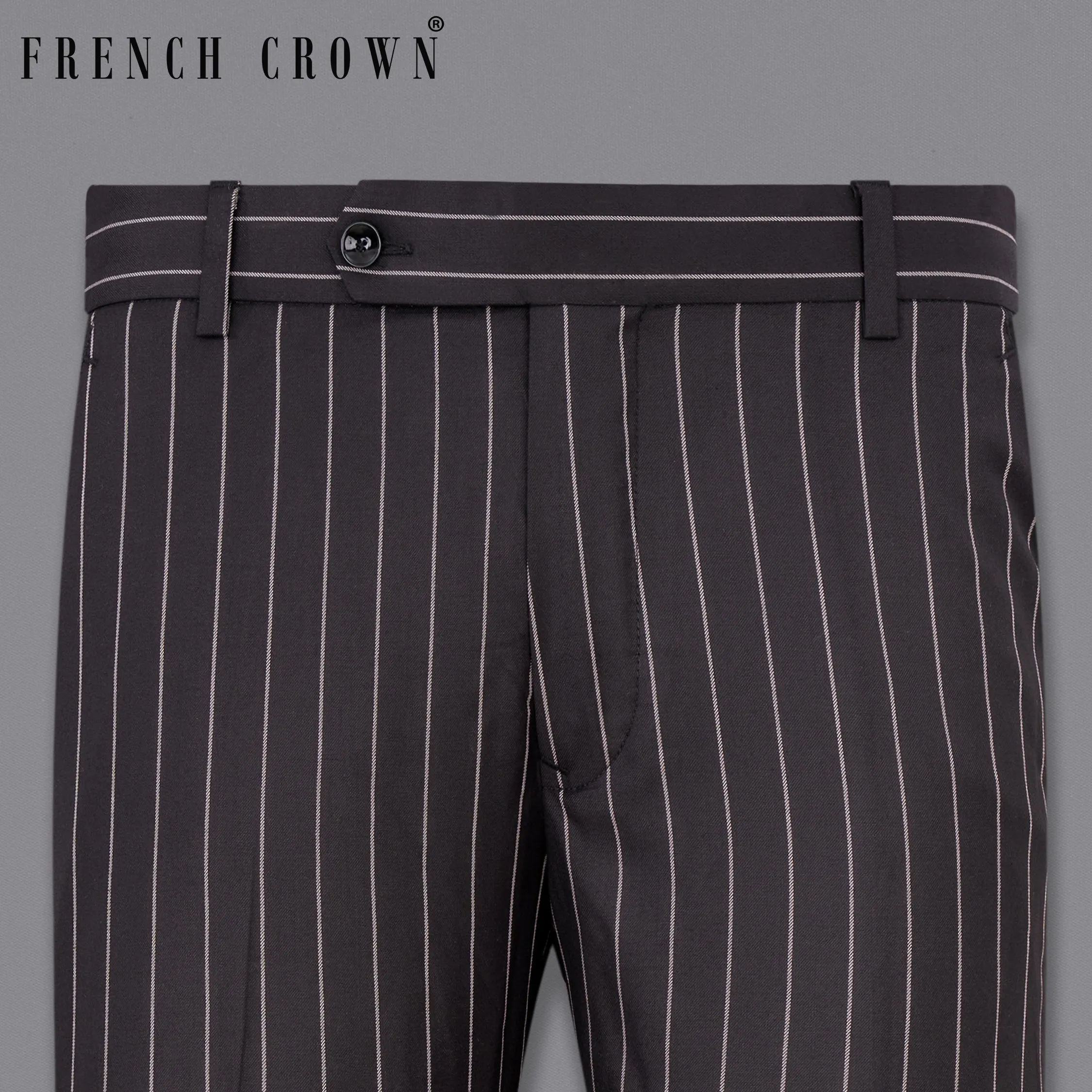 Birch Brown Striped Pants