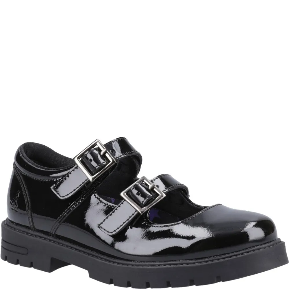 Black Ella Patent Senior School Shoes