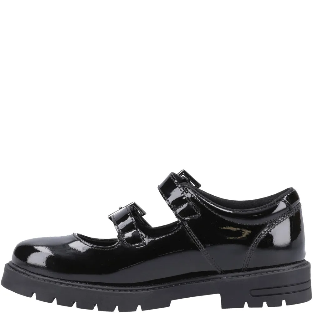 Black Ella Patent Senior School Shoes