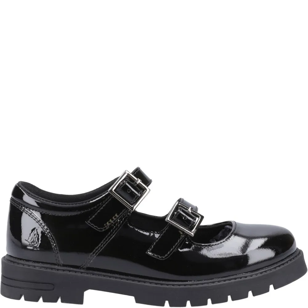 Black Ella Patent Senior School Shoes