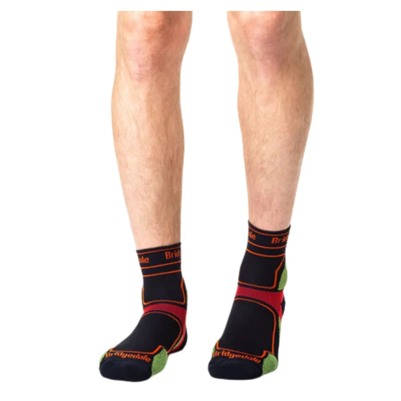 Bridgedale Mens Trail Run Ultralight T2 Coolmax Sport 3/4 Crew Socks