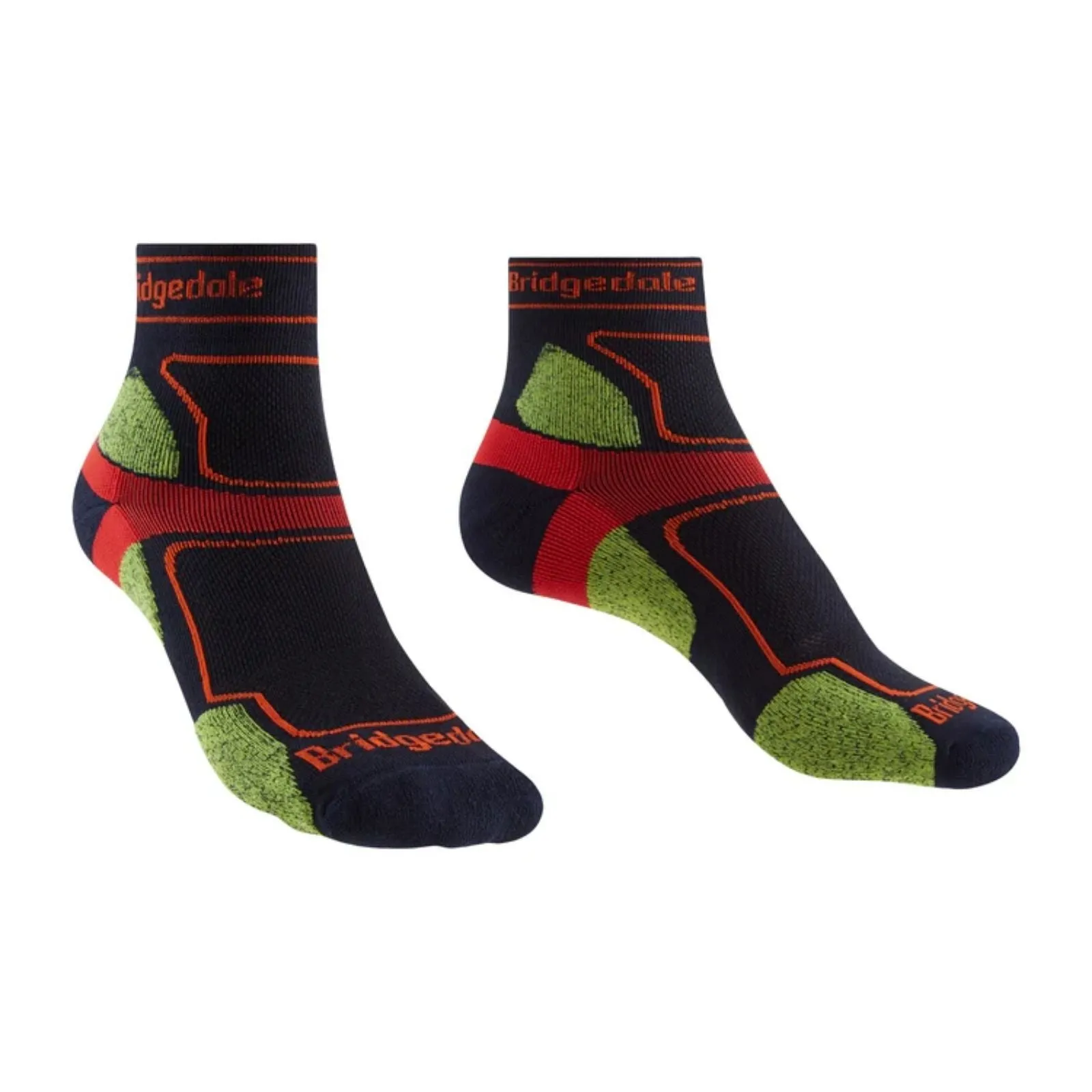 Bridgedale Mens Trail Run Ultralight T2 Coolmax Sport 3/4 Crew Socks