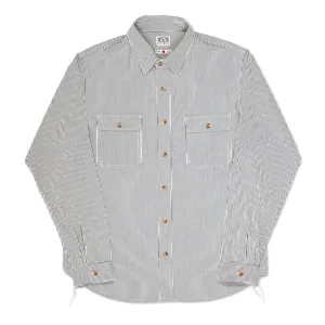 BWS-01 WORK SHIRT 6.5 oz. blue & white cord stripe [C/O]