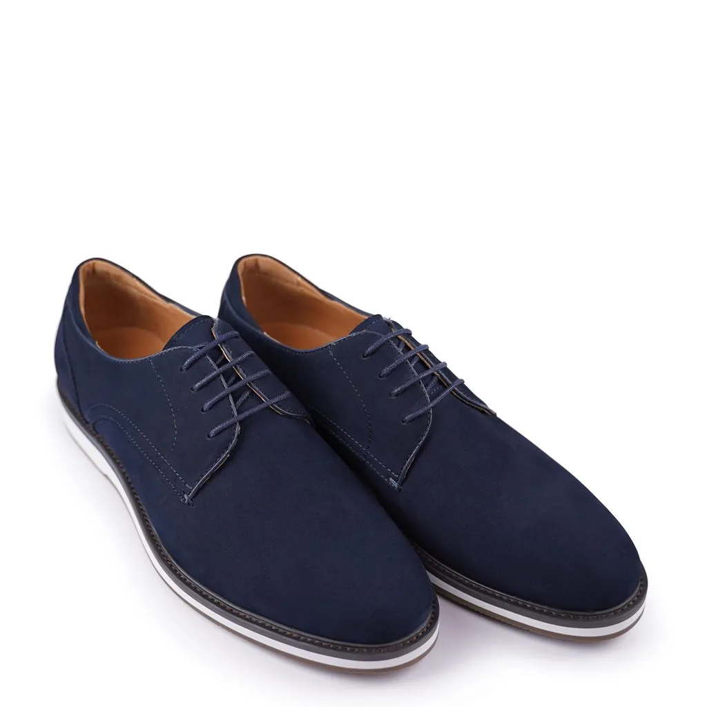 Colter Navy Derby Shoes