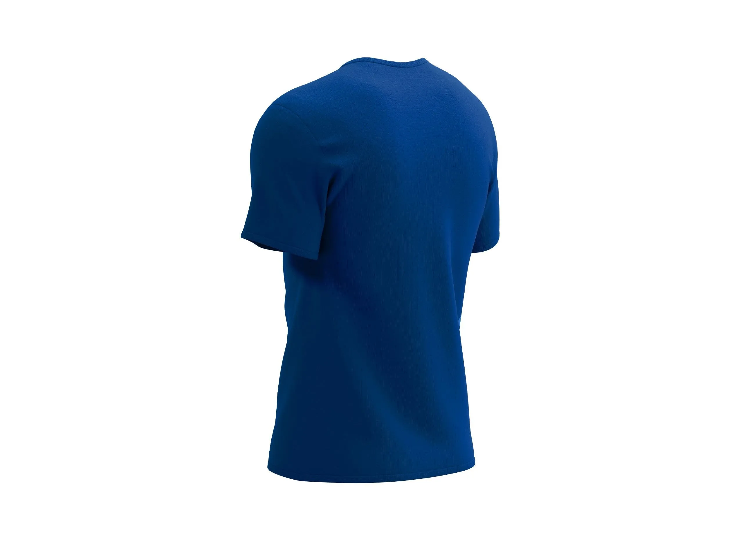 COMPRESSPORT Men's Logo SS Tshirt - Estate Blue/Pacific Coast