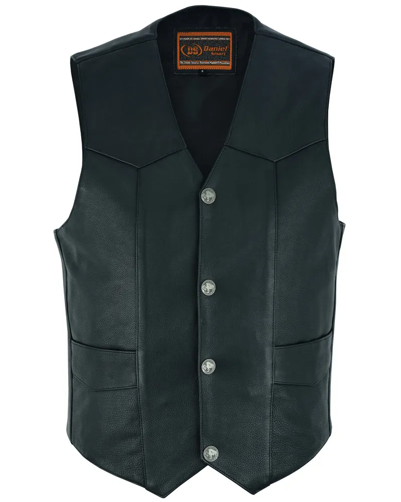 Daniel Smart Advance Men's Buffalo Nickel Head Snap Vest