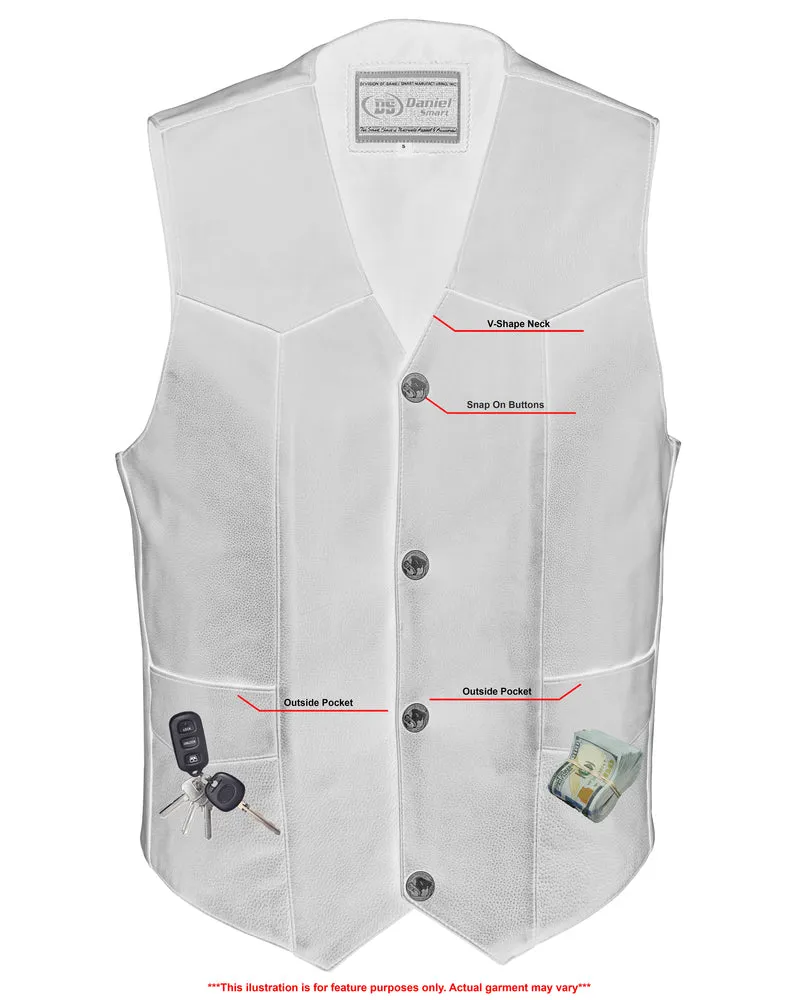 Daniel Smart Advance Men's Buffalo Nickel Head Snap Vest