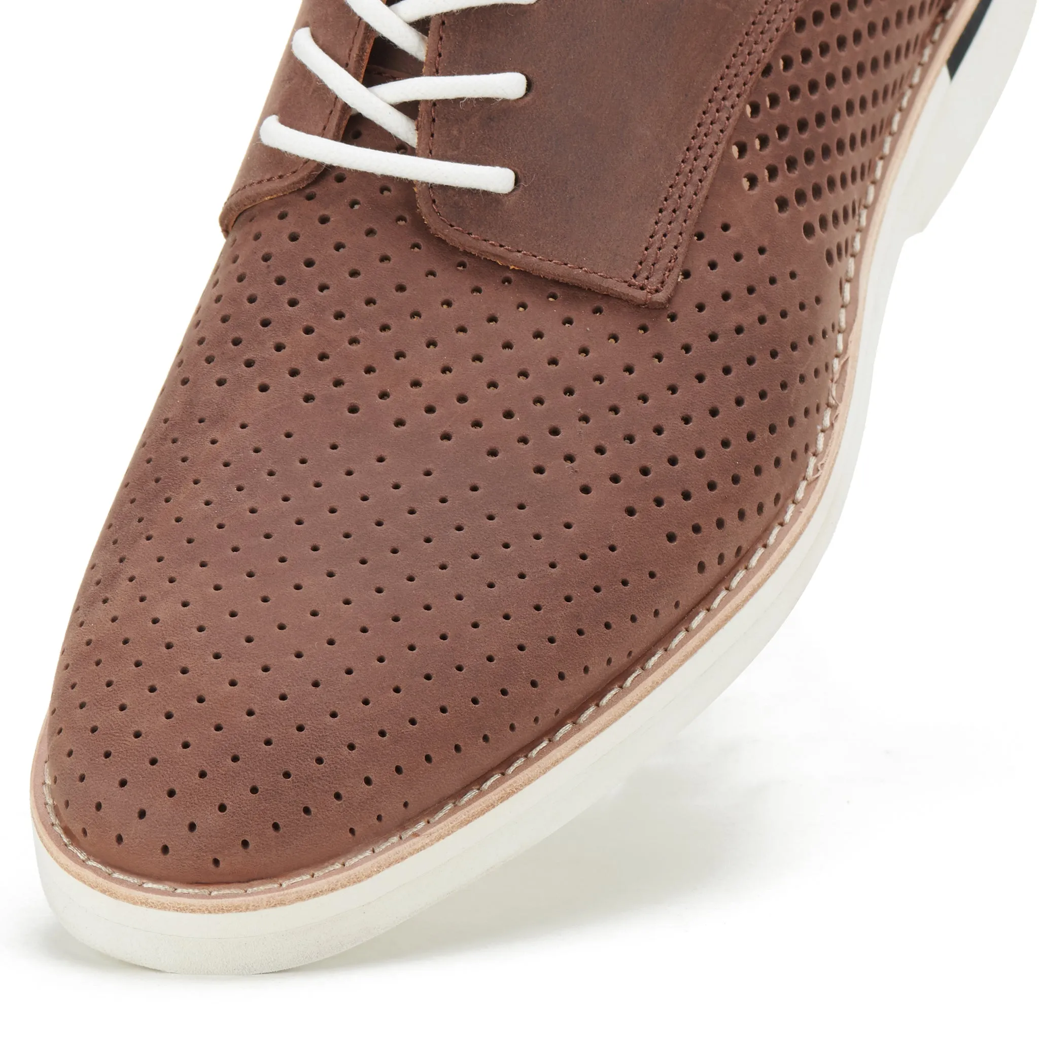 Derby Mens Punch Stack Dark Brown