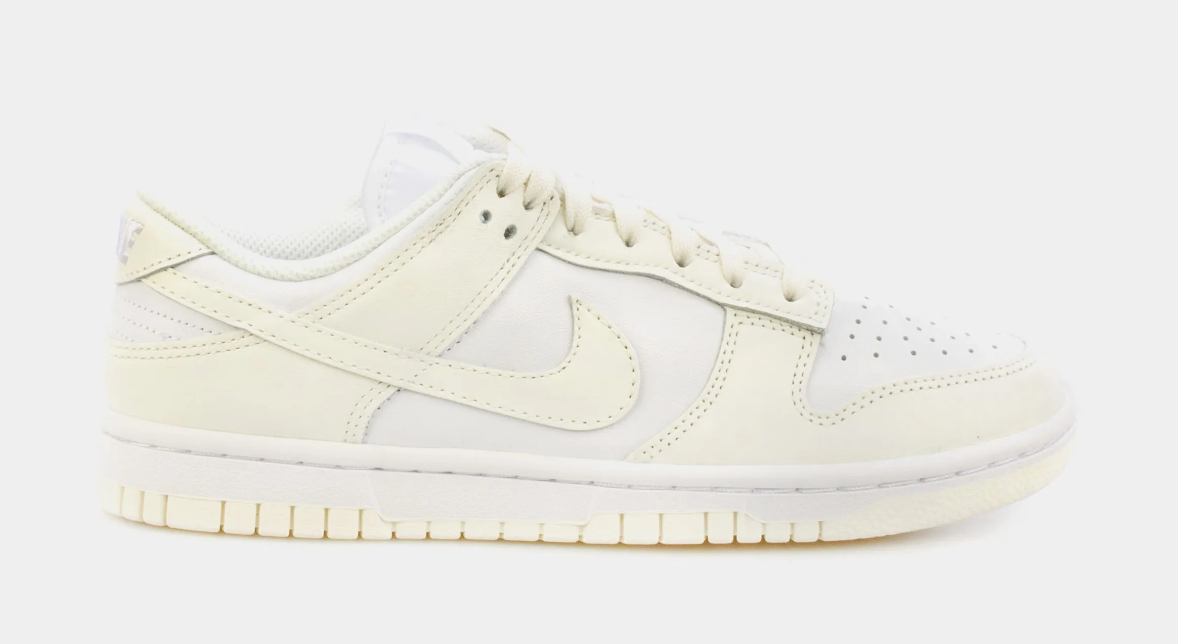 Dunk Low White Sail Womens Lifestyle Shoes (White/Beige)