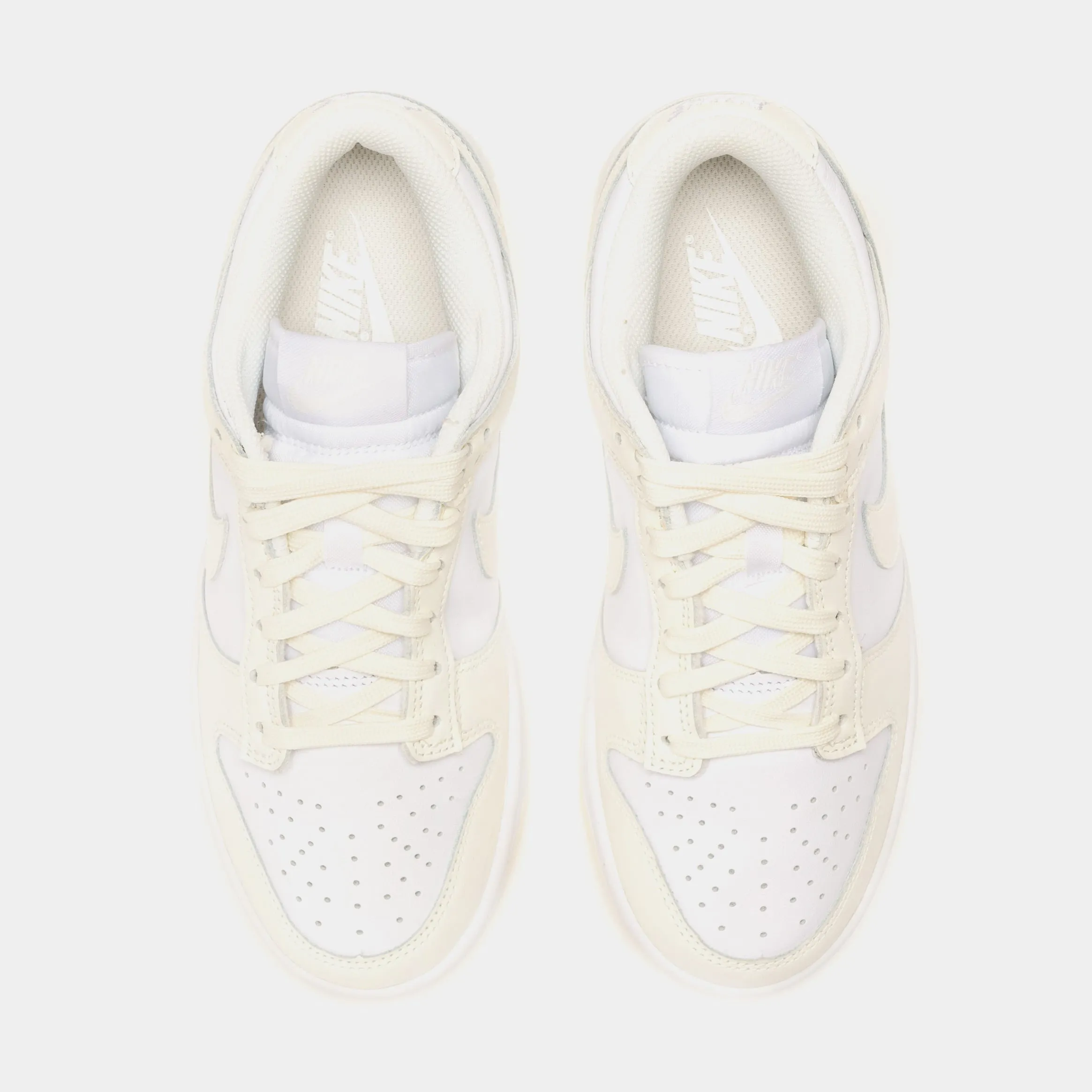 Dunk Low White Sail Womens Lifestyle Shoes (White/Beige)