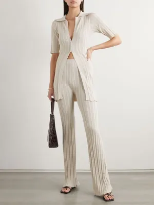 Elegant And Fashionable Women'S Knitted Suit