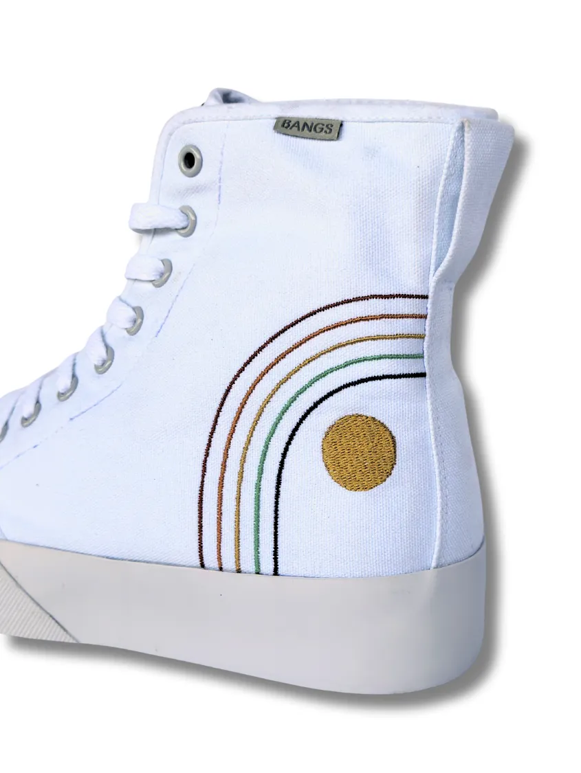 Everest Rainbow Platform High Top | Men's 8=Women's 9.5