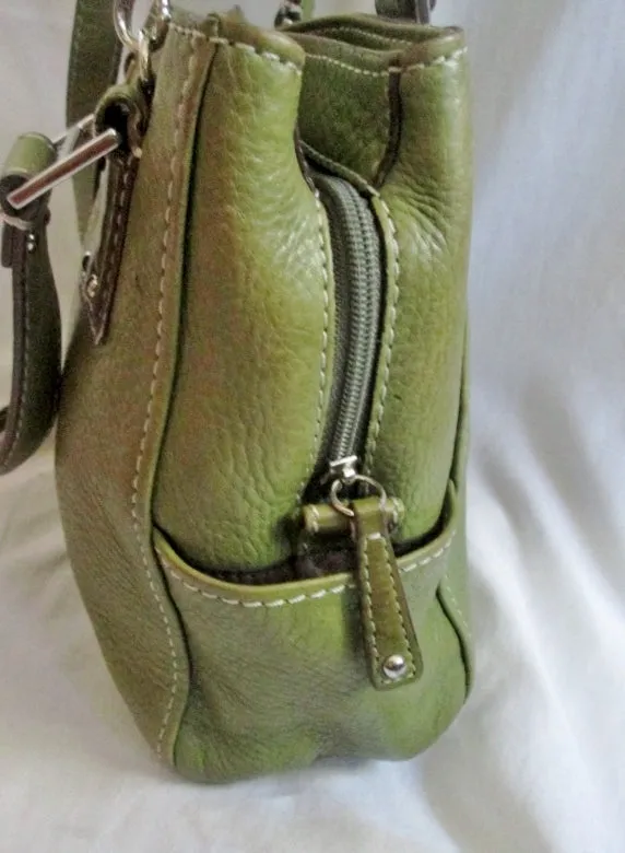 FOSSIL TOTE 75082 tote shoulder leather handbag hobo bag purse GREEN AVOCADO