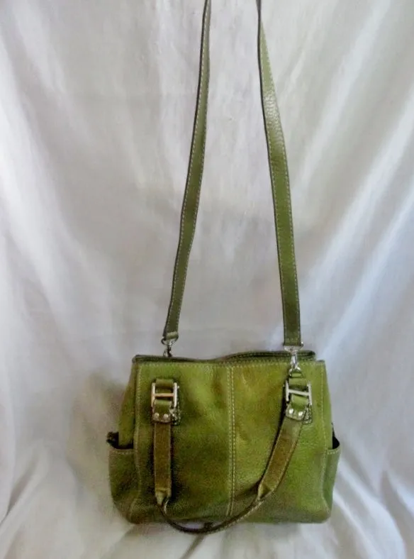 FOSSIL TOTE 75082 tote shoulder leather handbag hobo bag purse GREEN AVOCADO