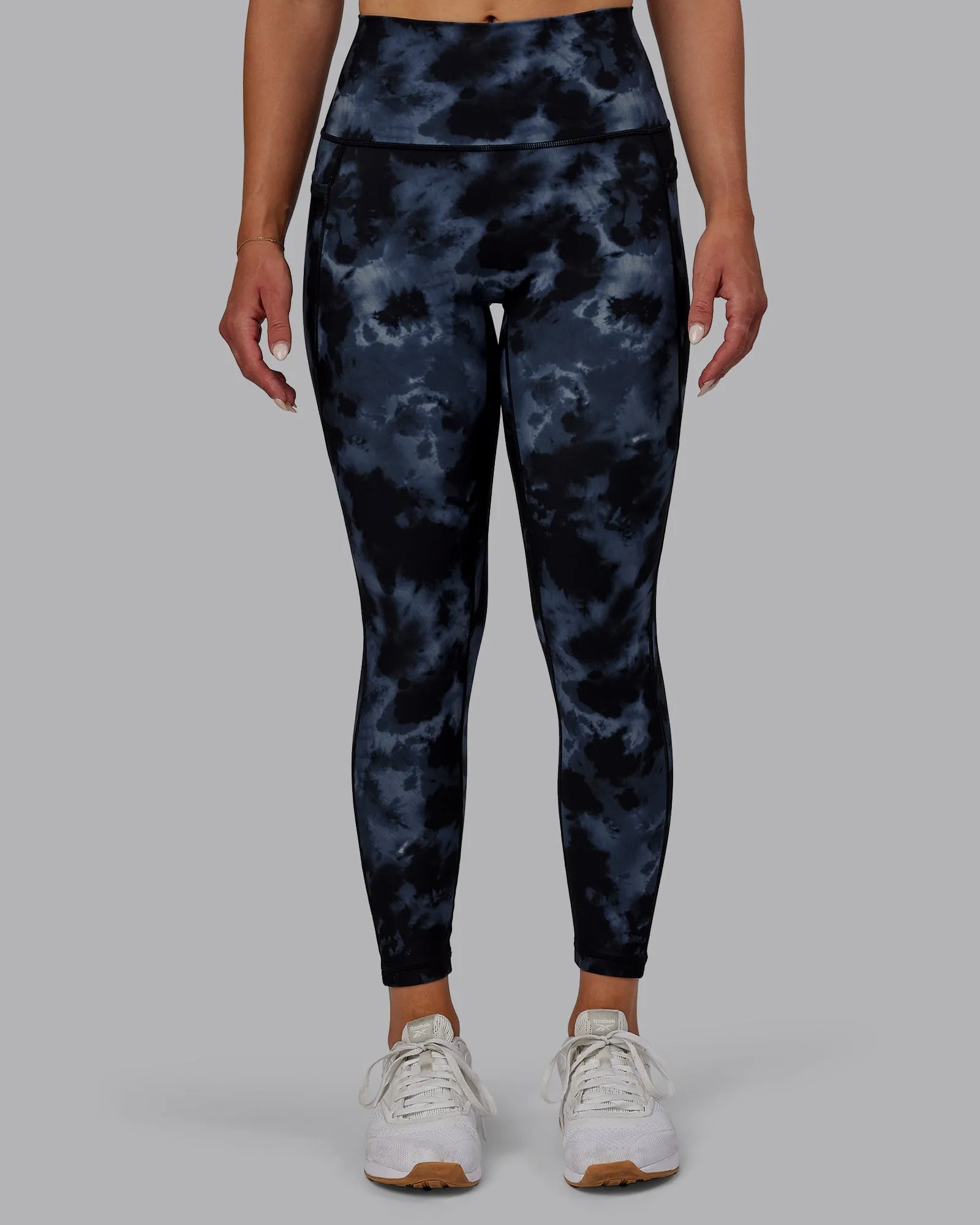 Fusion 7/8 Length Leggings - Tie Dye-Midnight