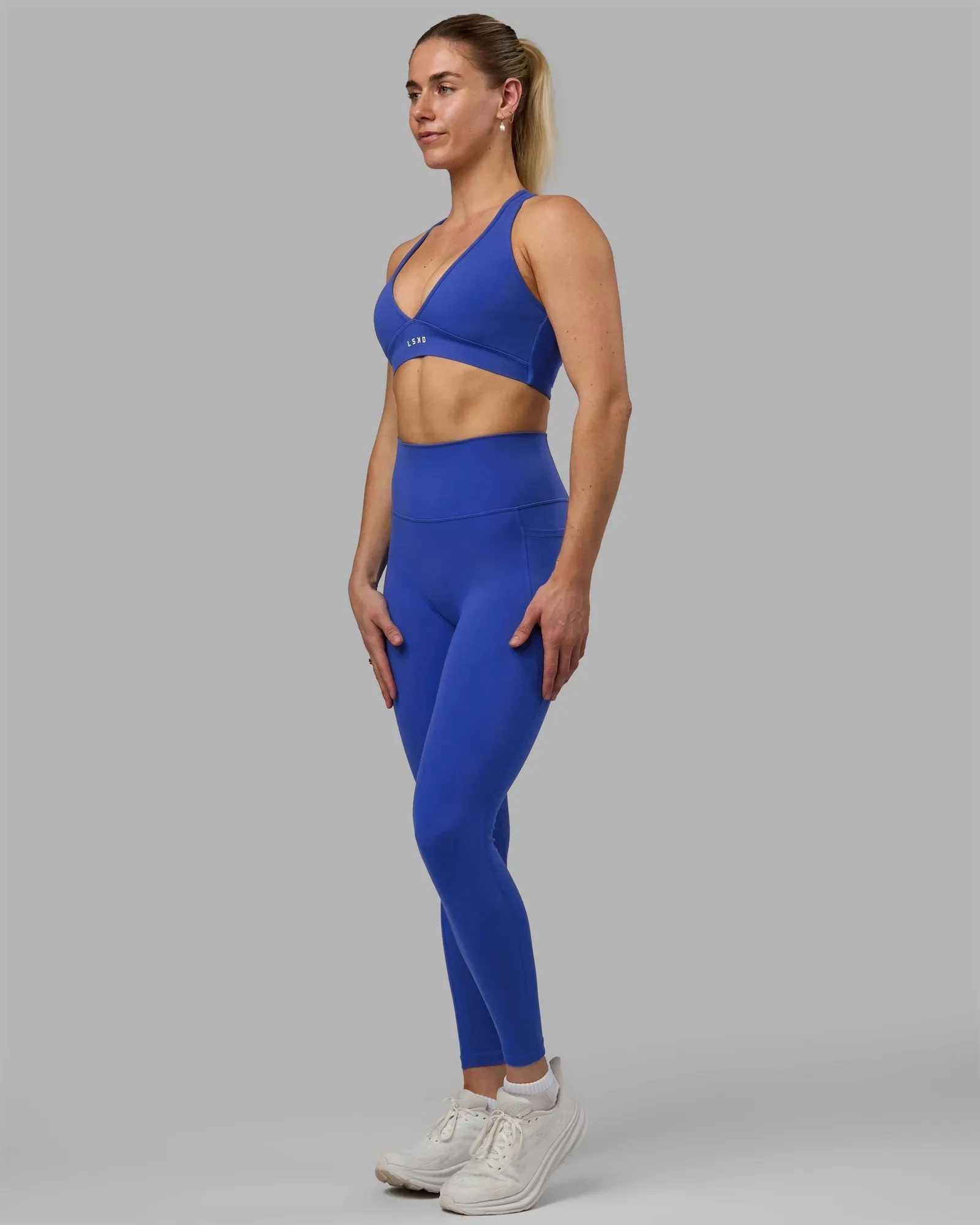 Fusion Full Length Leggings - Power Cobalt