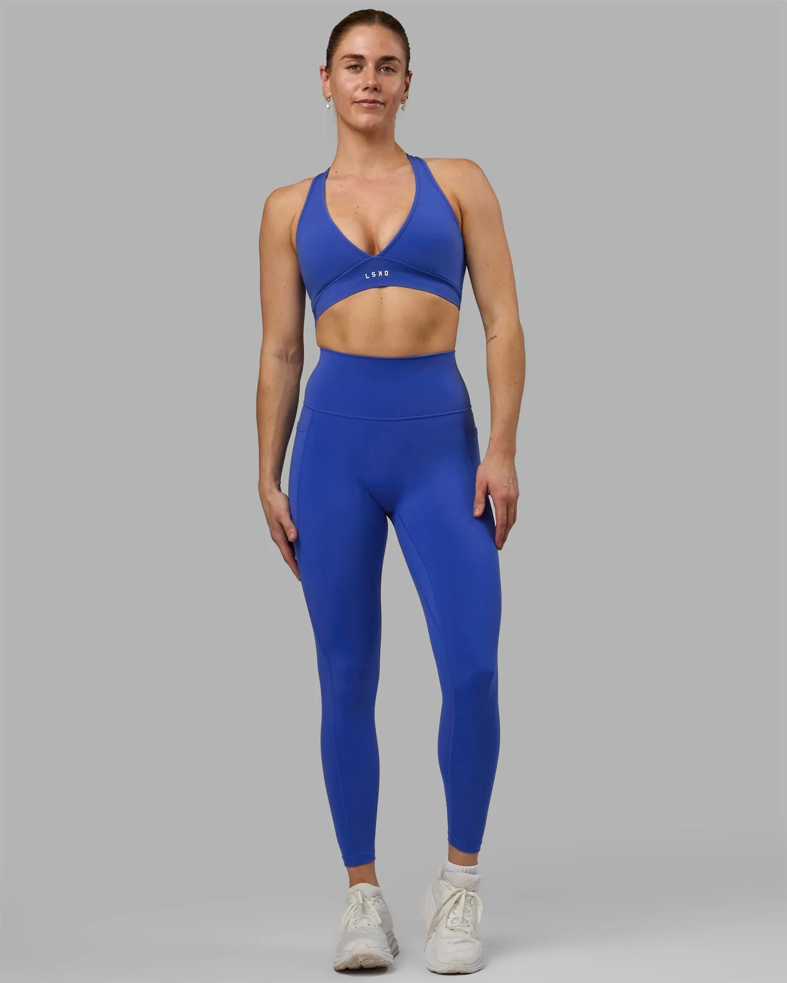 Fusion Full Length Leggings - Power Cobalt