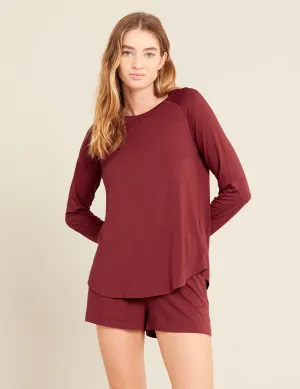 Goodnight Raglan Sleep Top - Ruby