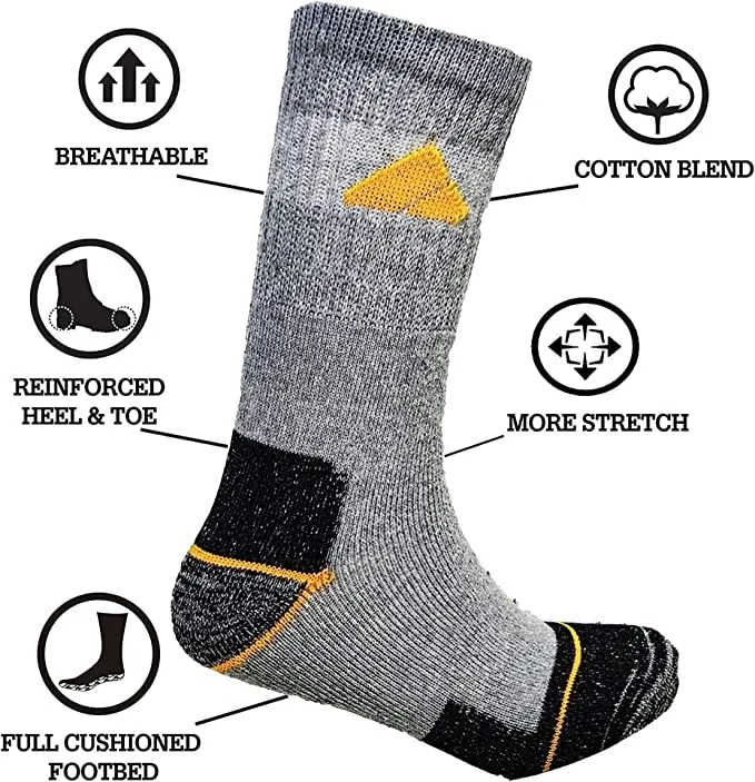 Grey Work Boot Socks Workwear Heavy Duty