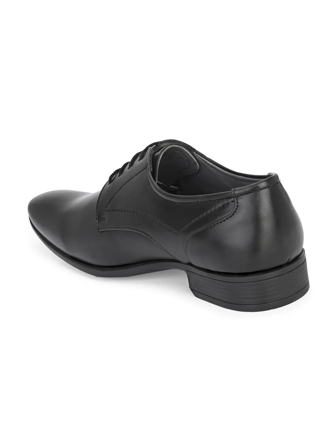 Guava Men's Black Derby Lace Up Formal Shoes (GV15JA855)