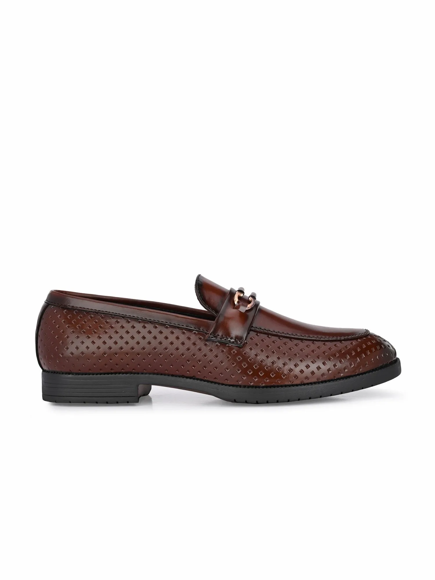 Guava Men's Brown Slip On Party Formal Shoes (GV15JA793)