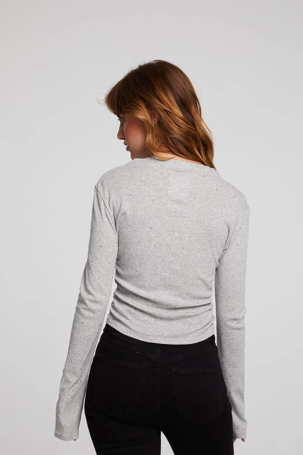 Hailey Heather Grey Long Sleeve