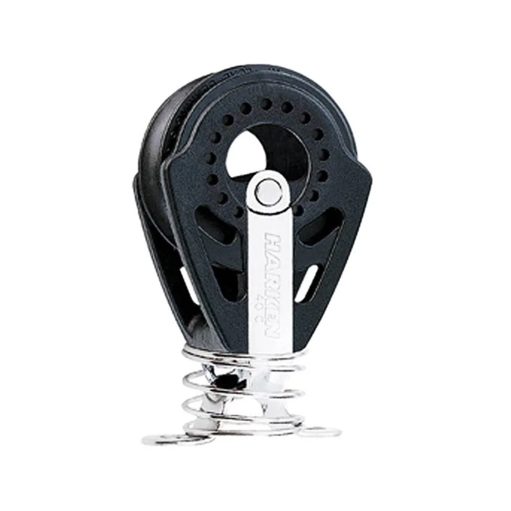 Harken 2652 40mm Single Carbo Block with Spring & Eyestrap