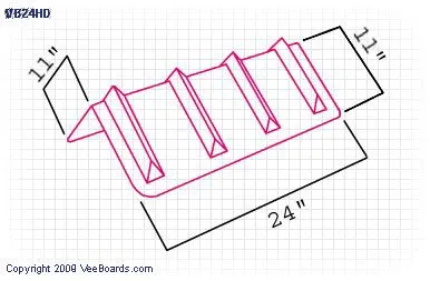 Heavy Duty Veeboards® Corner Protector Longer Edge | SIZE OPTIONS