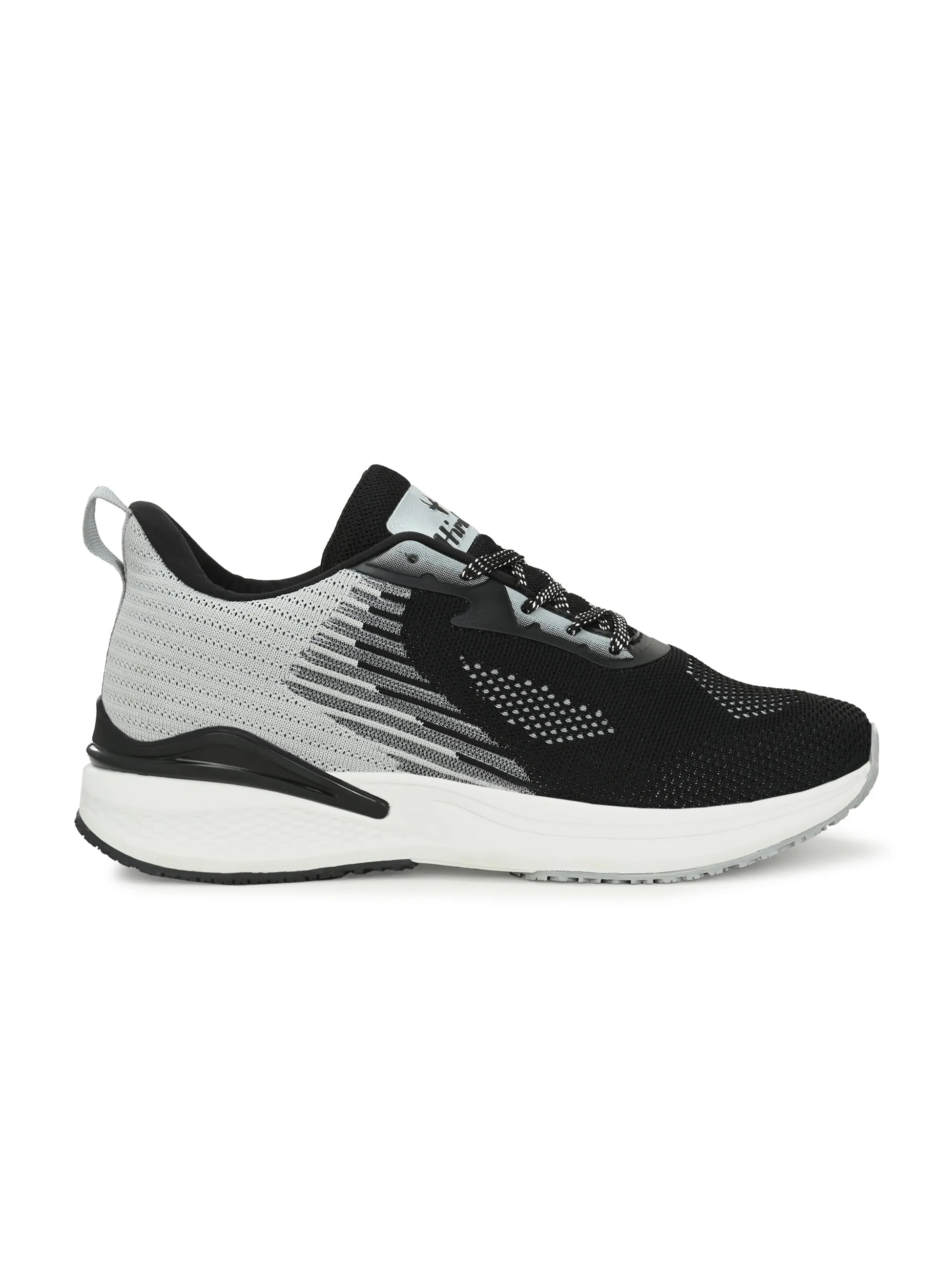 Hirolas® Men's FlexKnit Running Sport Shoes - BlackGrey HRLMP08BGR